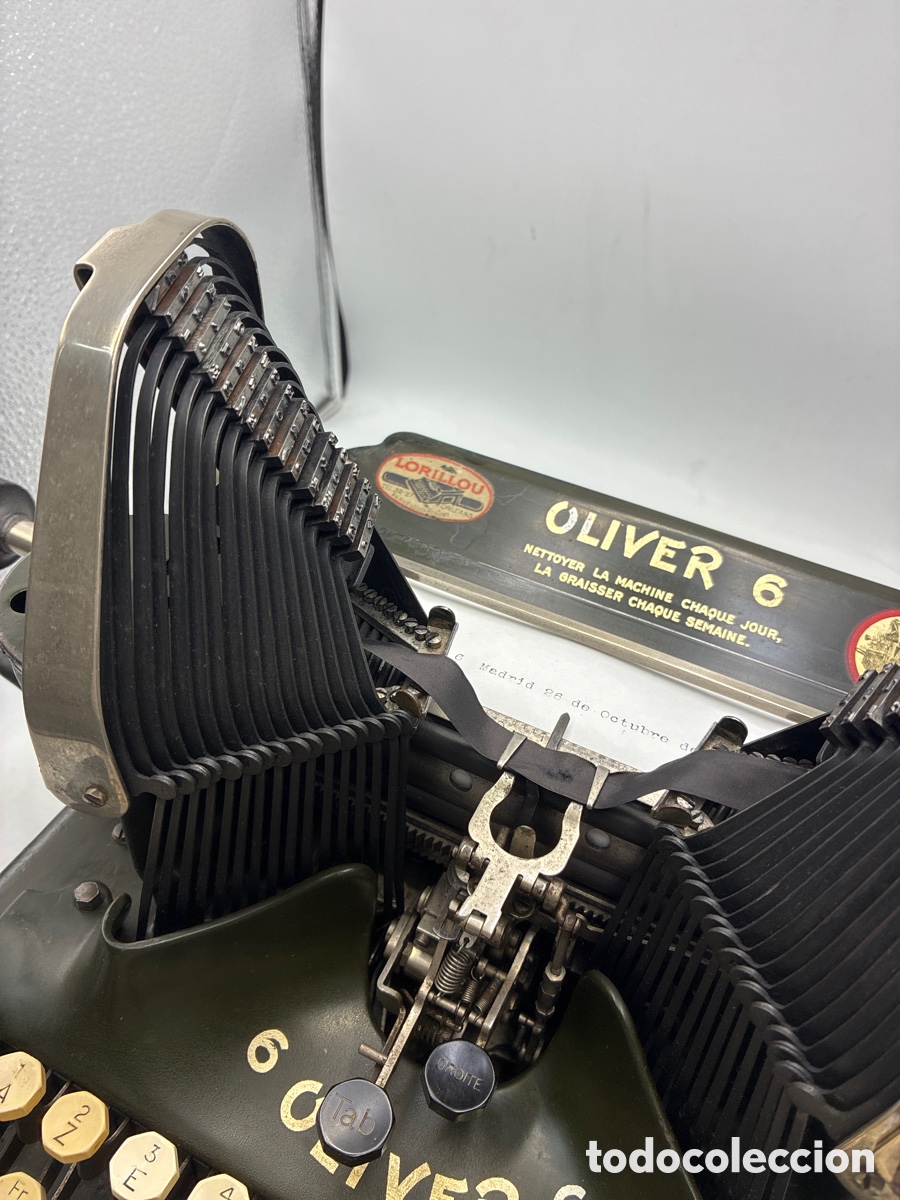 Antig&uuml;edades: M&aacute;quina de Escribir Oliver 6. - Foto 6