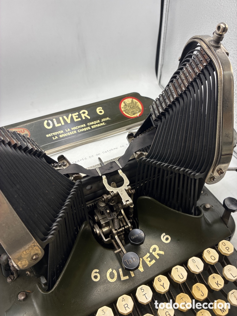 Antig&uuml;edades: M&aacute;quina de Escribir Oliver 6. - Foto 7