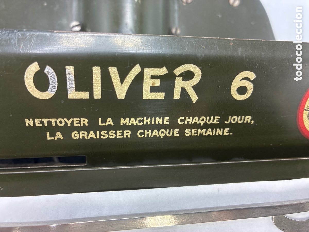 Antig&uuml;edades: M&aacute;quina de Escribir Oliver 6. - Foto 8
