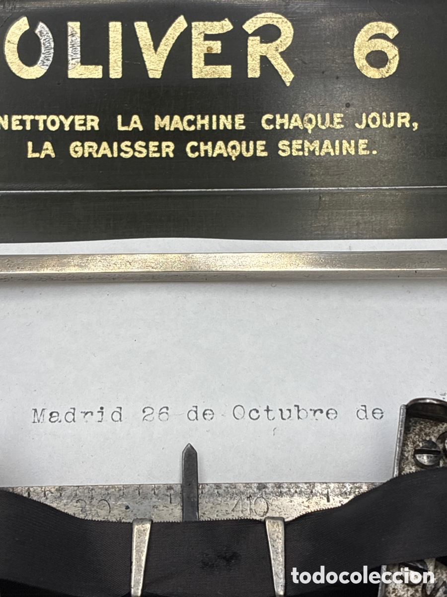 Antig&uuml;edades: M&aacute;quina de Escribir Oliver 6. - Foto 11