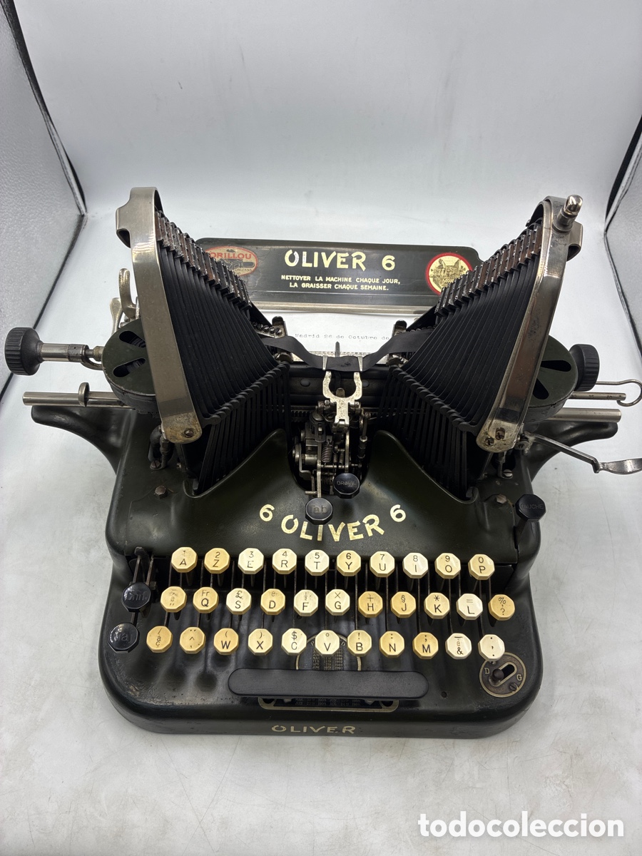 Antig&uuml;edades: M&aacute;quina de Escribir Oliver 6. - Foto 2
