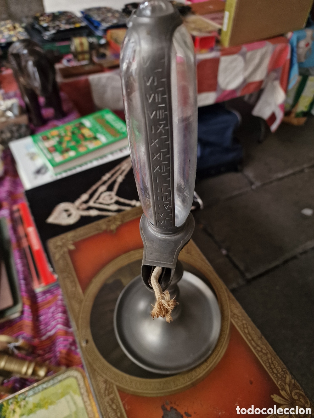 Antig&uuml;edades: Reloj de aceite o reloj nocturno - Foto 3