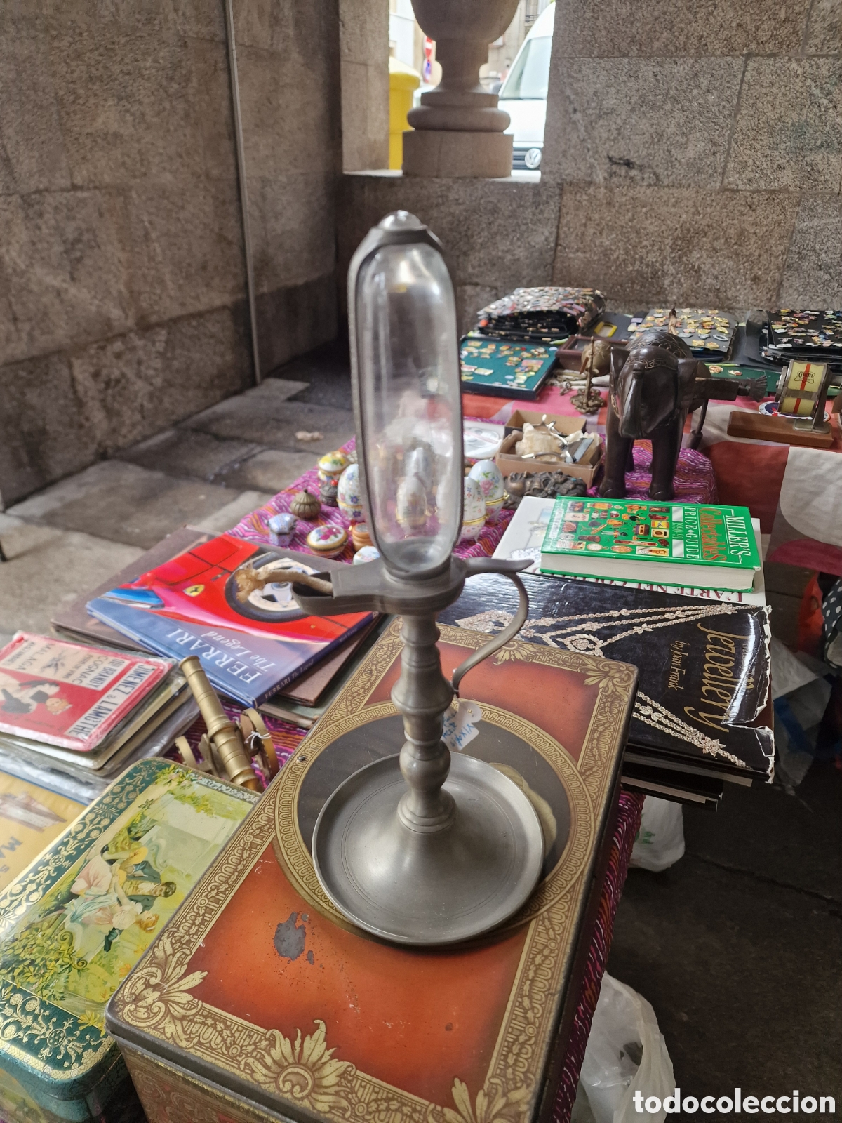 Antig&uuml;edades: Reloj de aceite o reloj nocturno - Foto 1