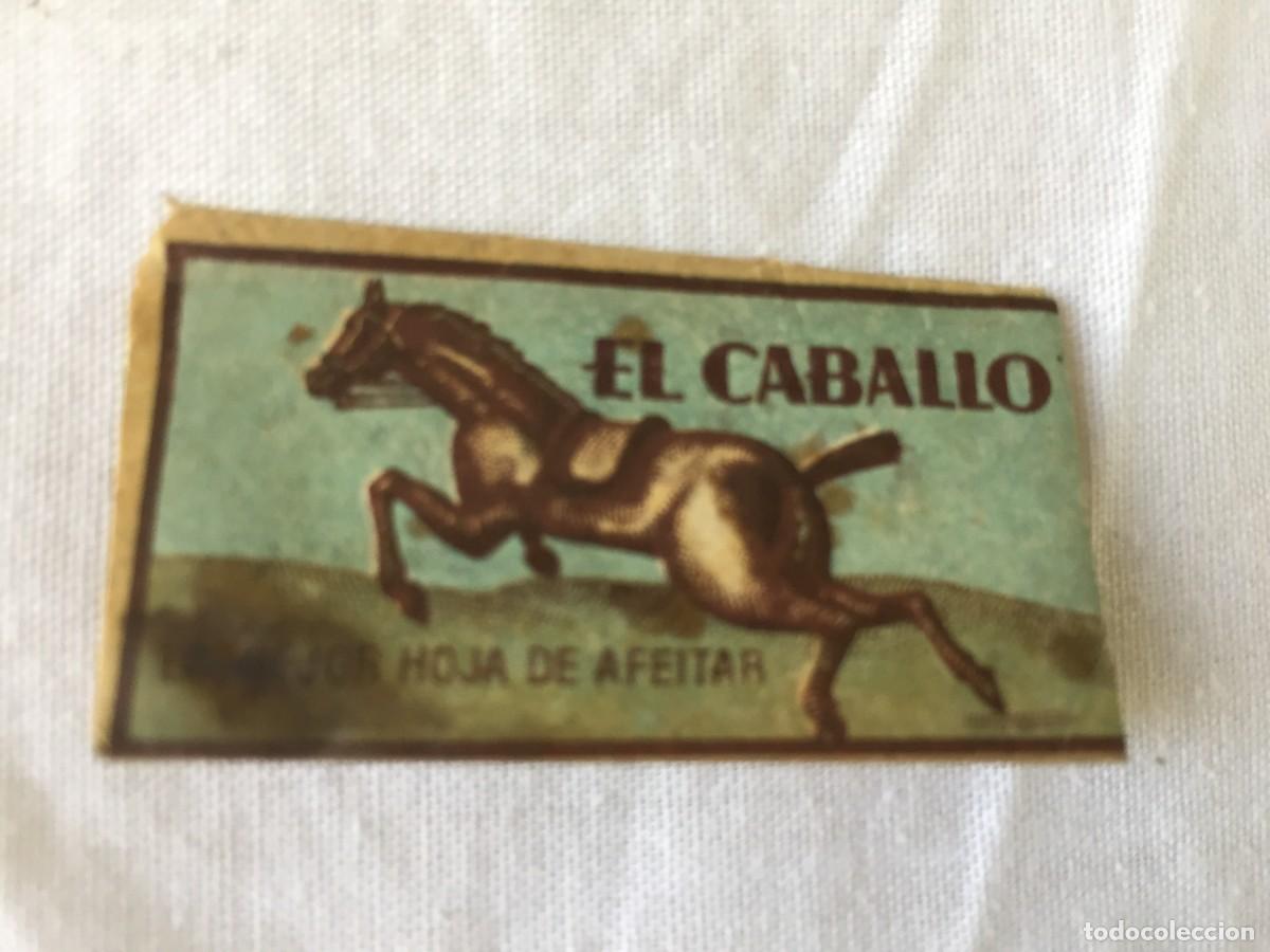 Antig&uuml;edades: FUNDA DE HOJA DE AFEITAR EL CABALLO, MUY RARA, RAZOR BLADE, LAMETTA DA BARBA, ENVOLTORIO