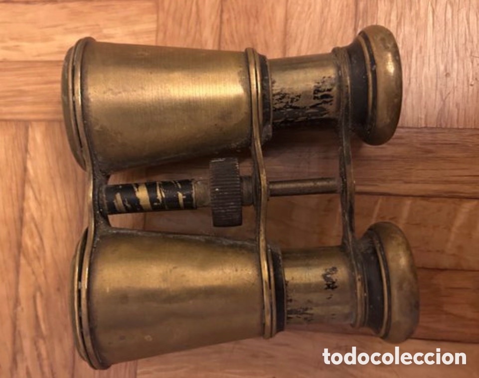 Antig&uuml;edades: Binoculares Antiguos de Lat&oacute;n, prism&aacute;ticos