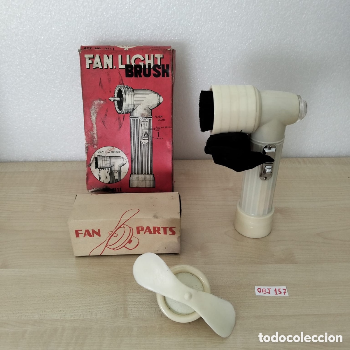 Antig&uuml;edades: FAN LIGHT BRUSH PILOT STAR. MADE IN JAPAN. LINTERNA, VENTILADOR Y ASPIRADOR DE MANO. A&Ntilde;OS 60