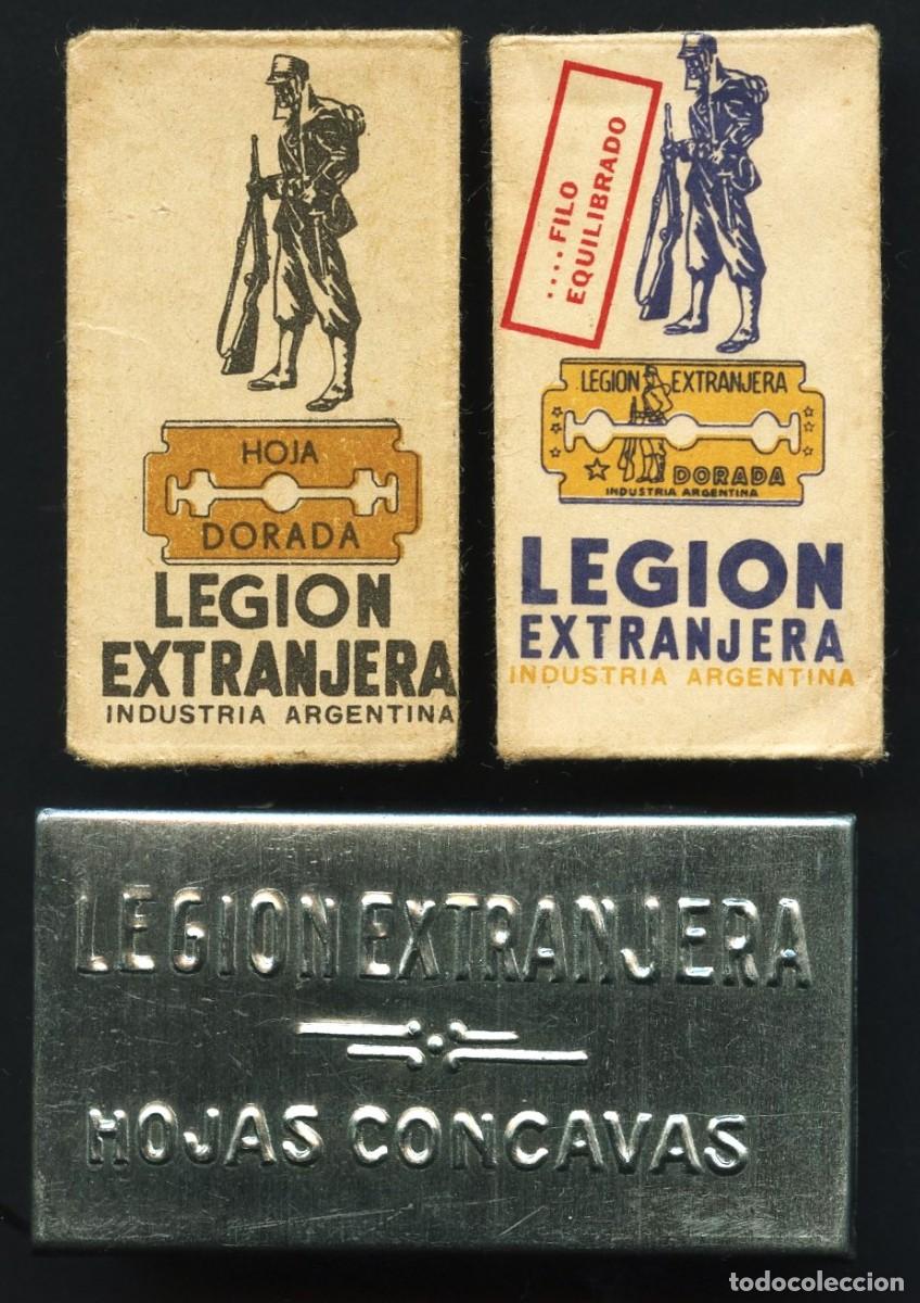 Antiquit&auml;ten: HOJAS DE AFEITAR, ESTUCHE, LEGI&Oacute;N EXTRANJERA, ARGENTINA