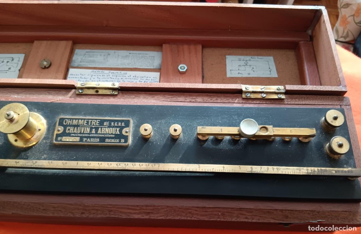 Antig&uuml;edades: ANTIGUO OHMIMETRO FRANC&Eacute;S PORTATIL. CHAUVIN & ARNOUX. PRINCIPIOS DEL XX
