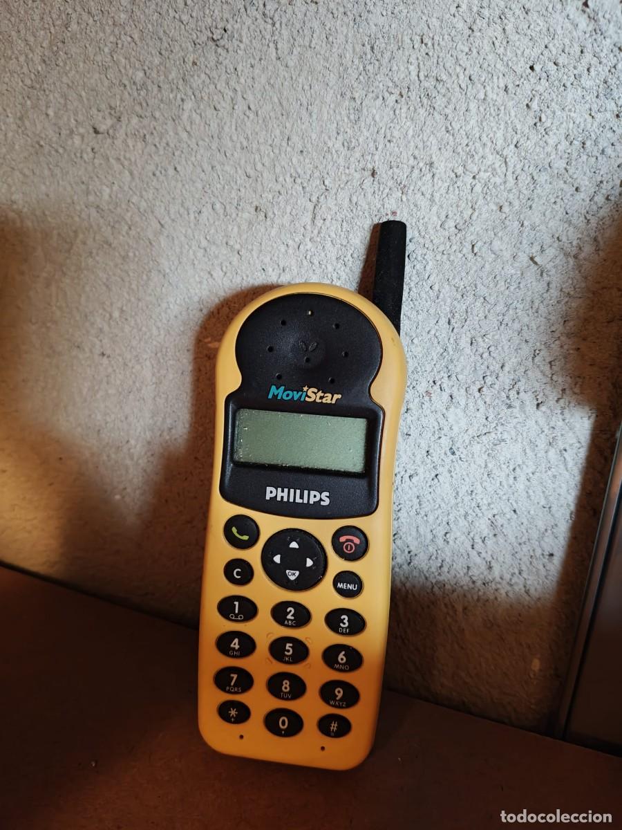 Telefone: Tel&eacute;fono Inal&aacute;mbrico Vintage Philips / Movistar (Color Amarillo)
