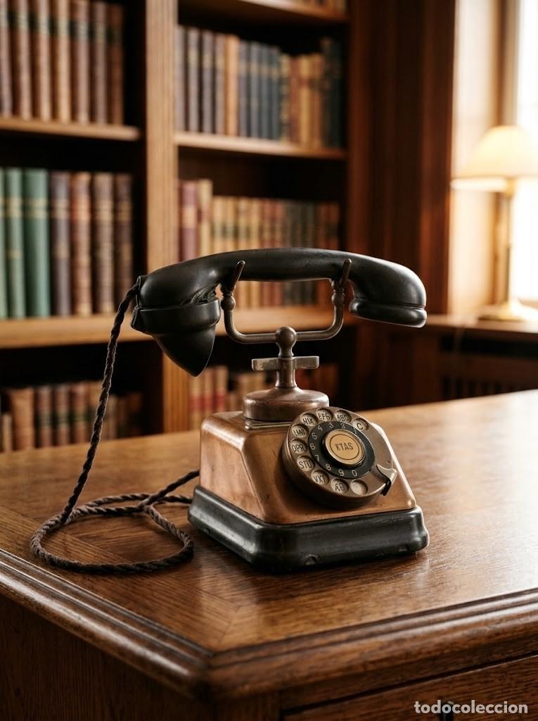 Tel&eacute;fonos: KTAS D30 Dinamarca tel&eacute;fono baquelita antiguo