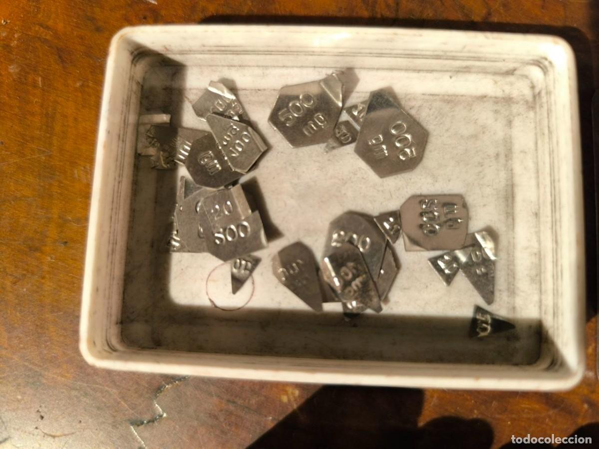 Antig&uuml;edades: CAJA DE PESAS PARA BALANZA DE PRECISION - Foto 3