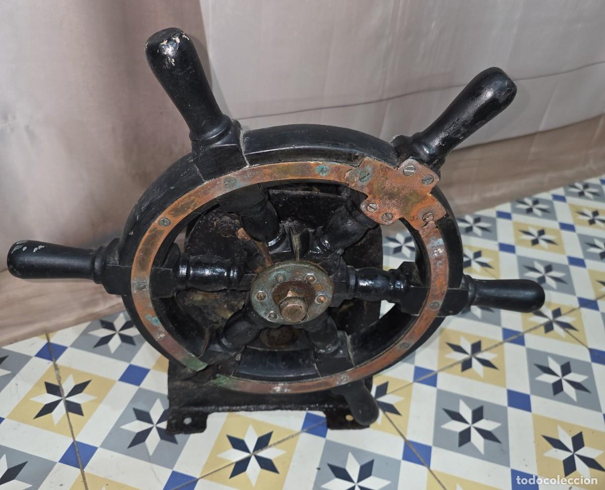 Antig&uuml;edades: Tim&oacute;n de barco antiguo (rueda de gobierno) - Foto 2