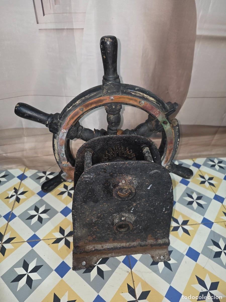 Antig&uuml;edades: Tim&oacute;n de barco antiguo (rueda de gobierno) - Foto 6