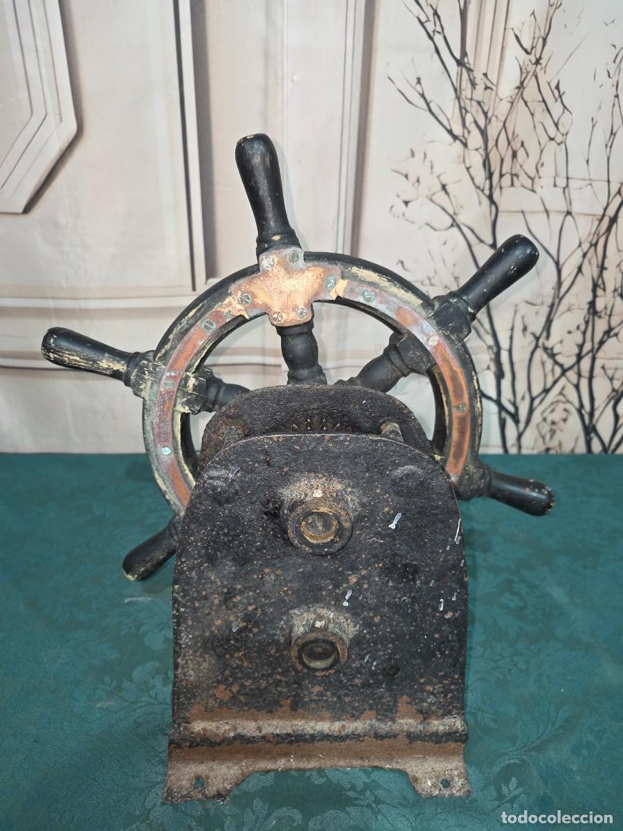 Antig&uuml;edades: Tim&oacute;n de barco antiguo (rueda de gobierno) - Foto 13