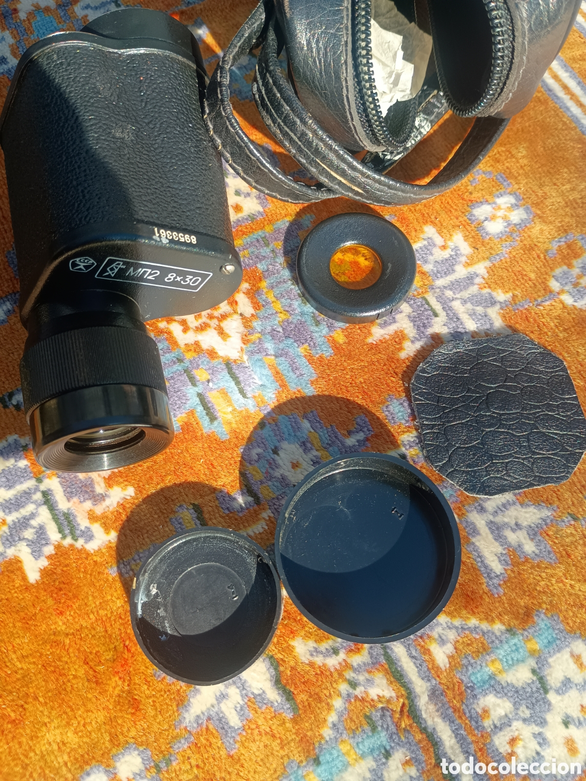 Antig&uuml;edades: Monocular estuche vintage - Foto 2