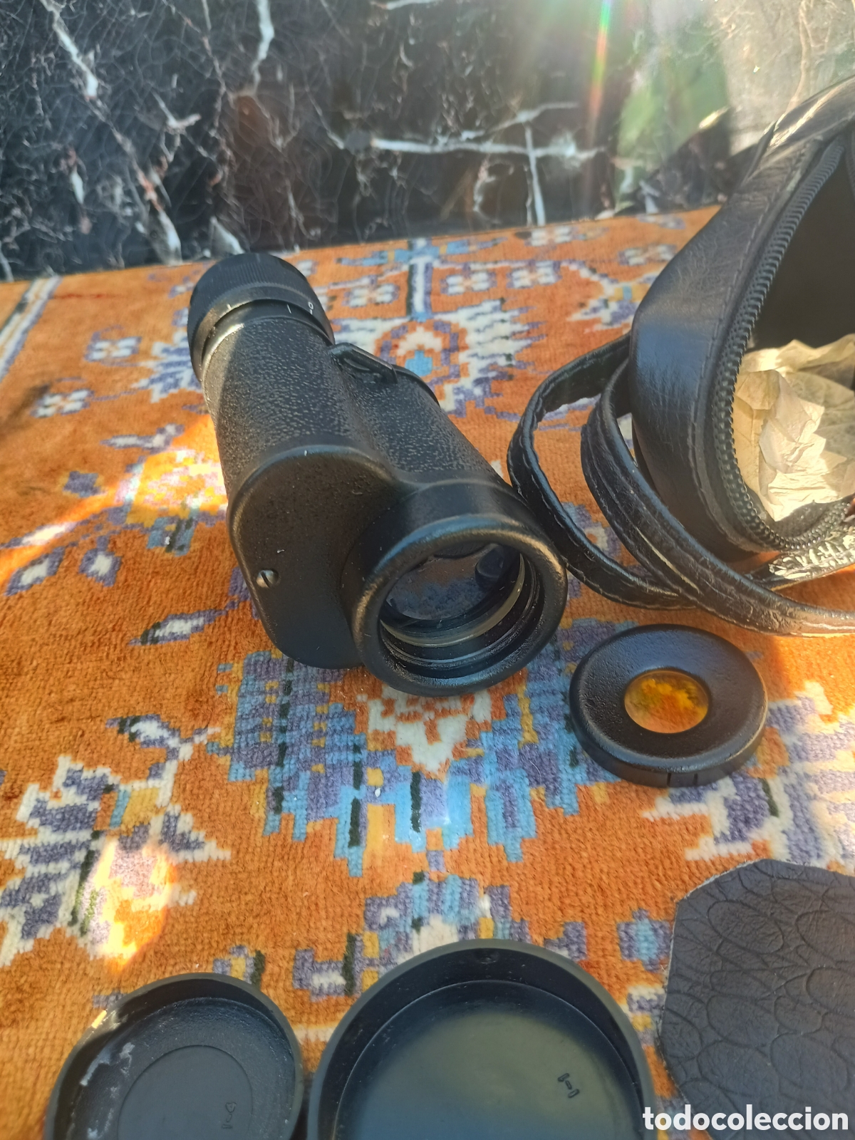 Antig&uuml;edades: Monocular estuche vintage - Foto 3