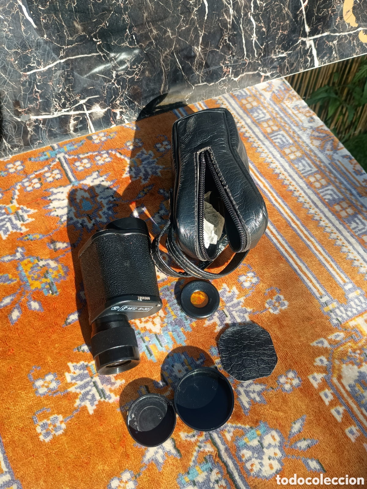 Antig&uuml;edades: Monocular estuche vintage - Foto 1