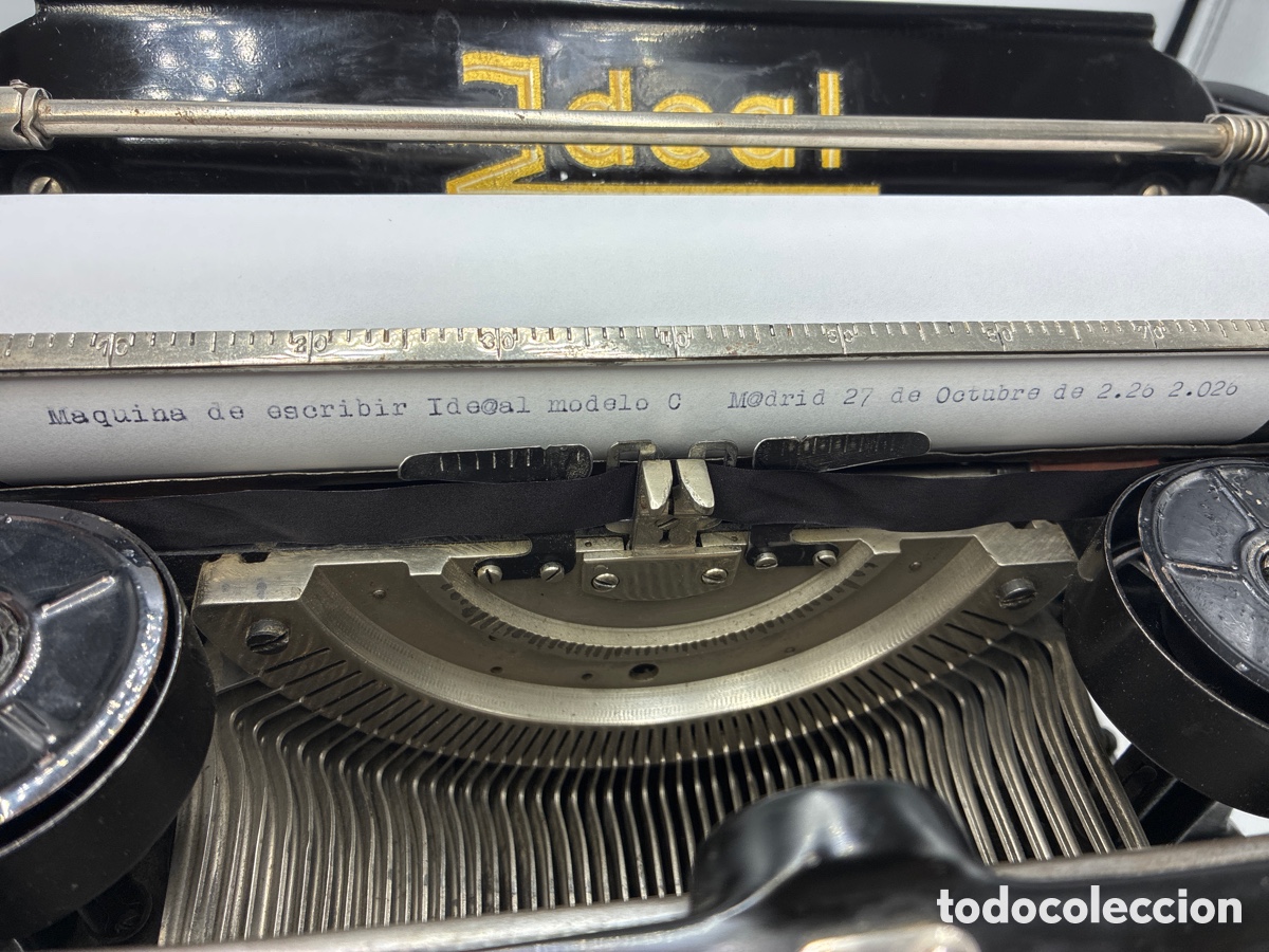 Antig&uuml;edades: M&aacute;quina de Escribir Ideal modelo C. - Foto 8