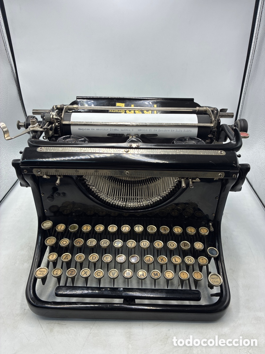 Antig&uuml;edades: M&aacute;quina de Escribir Ideal modelo C. - Foto 2