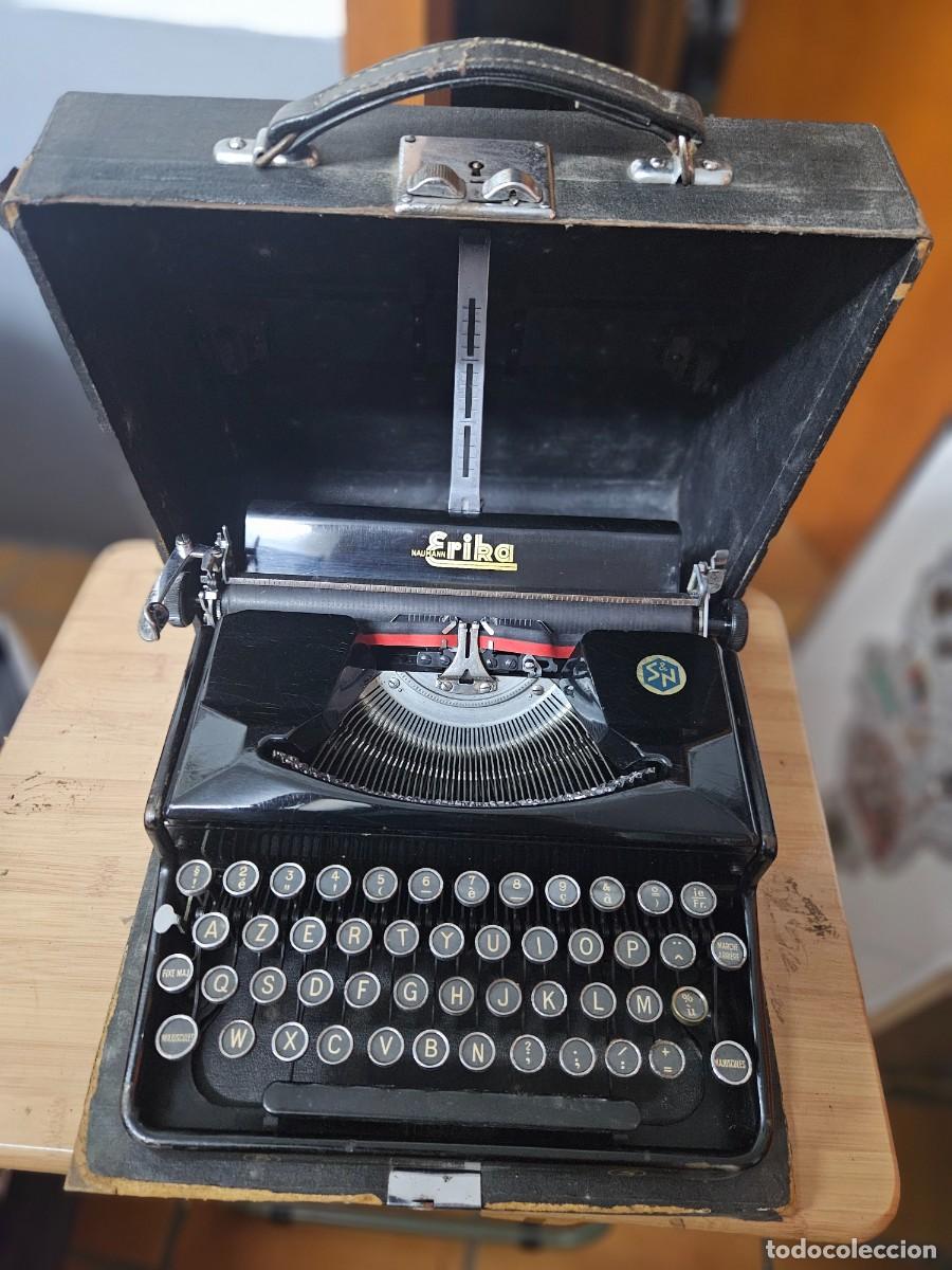 Antig&uuml;edades: M&Aacute;QUINA DE ESCRIBIR ERIKA (Seidel & Naumann) FUNCIONANDO Y CON CAJA