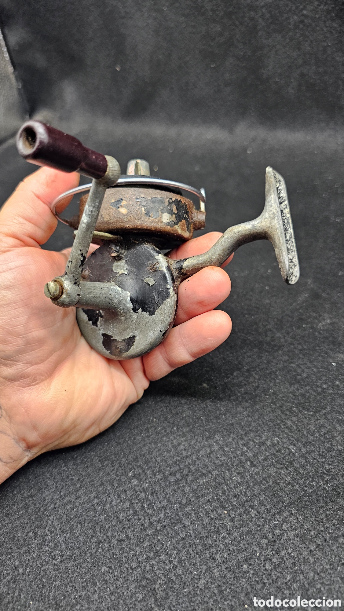 Antig&uuml;edades: Antiguo carrete de pesca - Foto 2