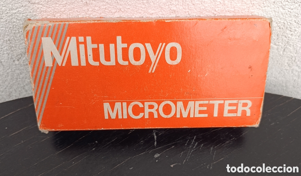 Antig&uuml;edades: ​Micr&oacute;metro Mitutoyo 0-25mm (0.01mm) - Nuevo a estrenar con caja y certificado vintage