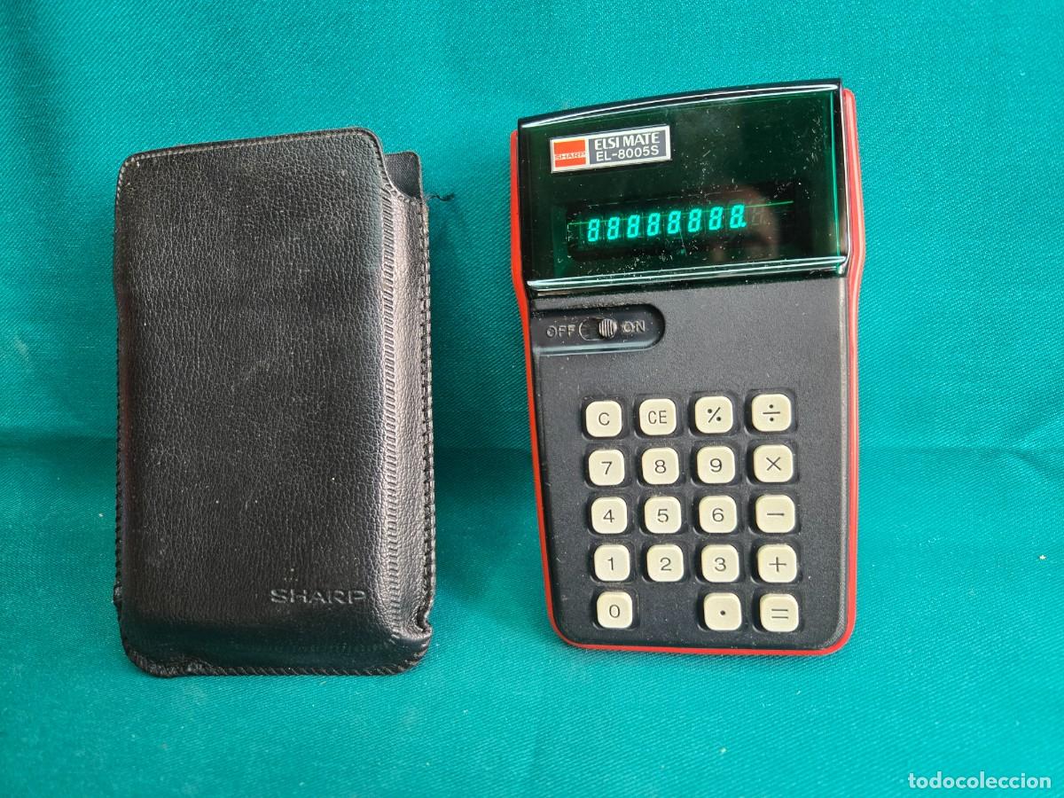 Antig&uuml;edades: CALCULADORA SHARP ELSI-MATE EL 8005S , ROJA , MUY DIF&Iacute;CIL
