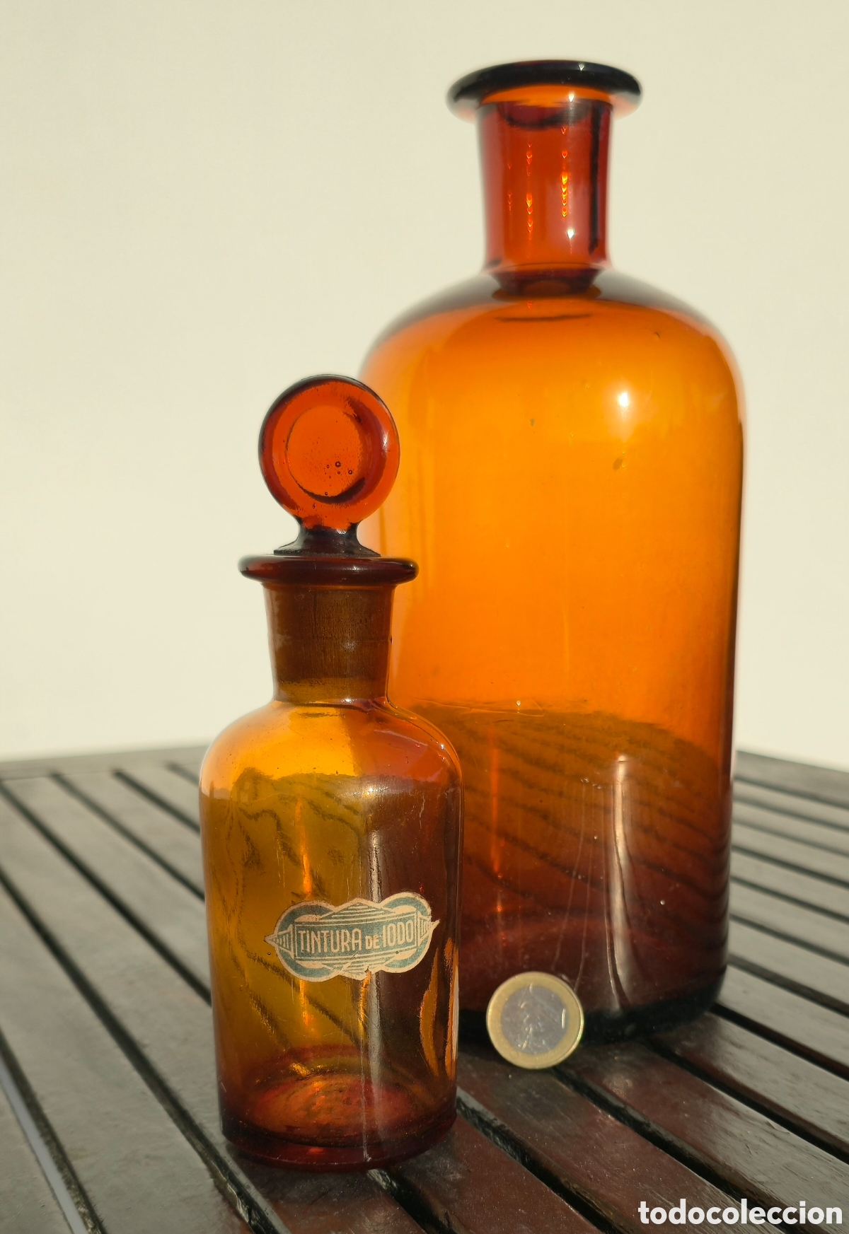 Antig&uuml;edades: Antiguos frascos de farmacia
