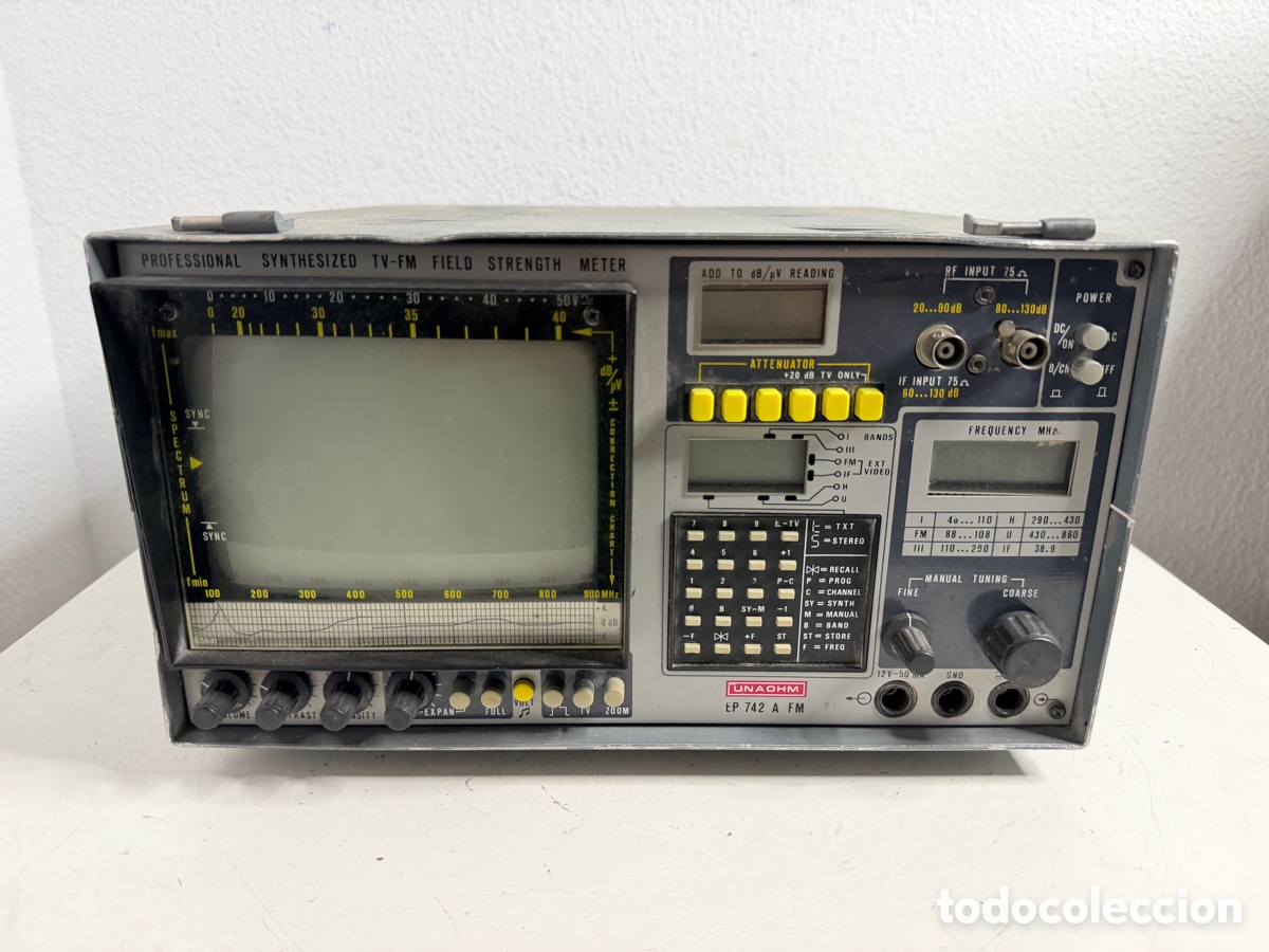 Antig&uuml;edades: Unaohm EP 742 A FM Synthesized TV Meter Sin Comprobar