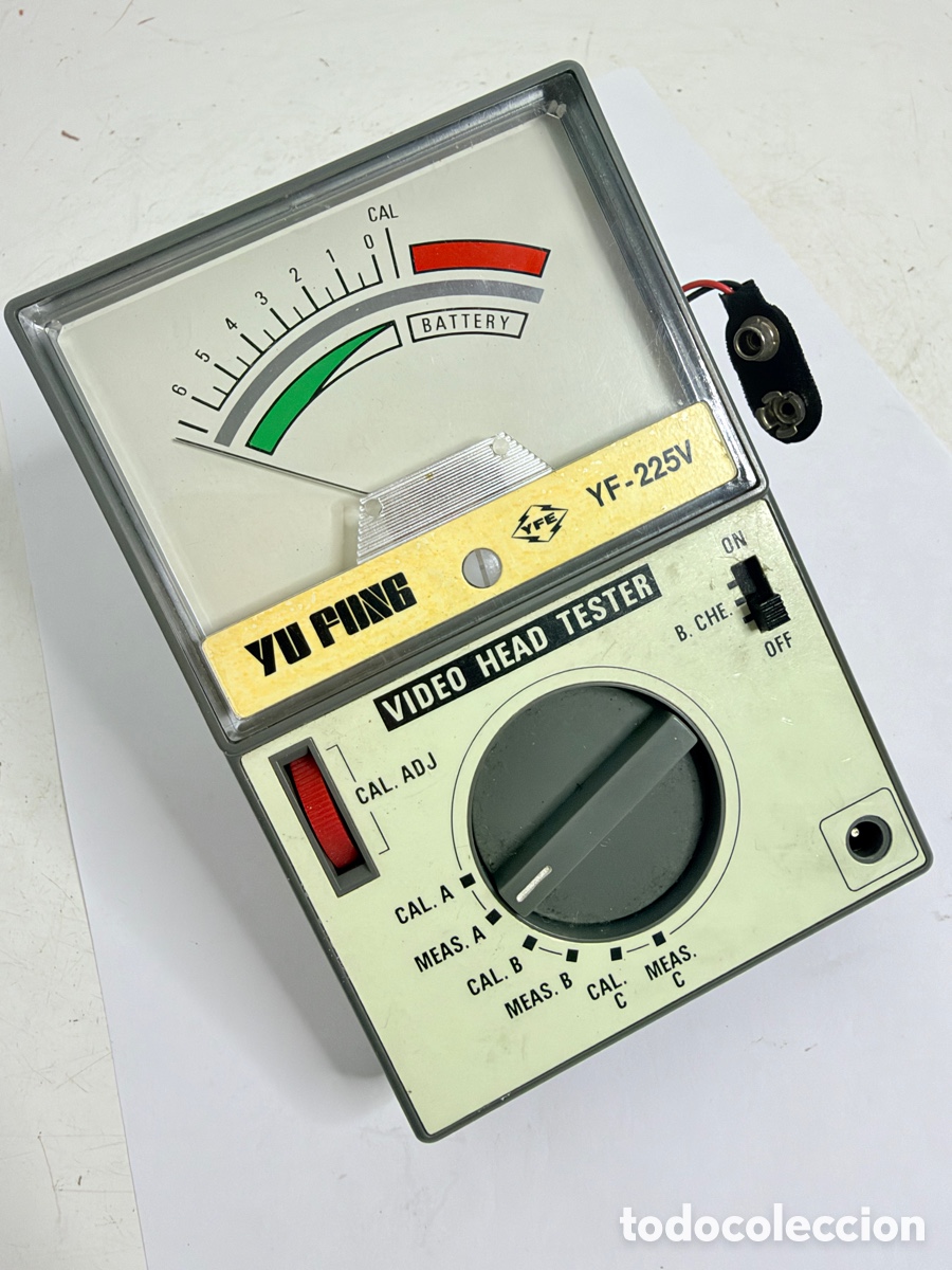 Antig&uuml;edades: comprobador de cabezales de v&iacute;deo vintage de la marca Yu Fong, modelo YF-225V