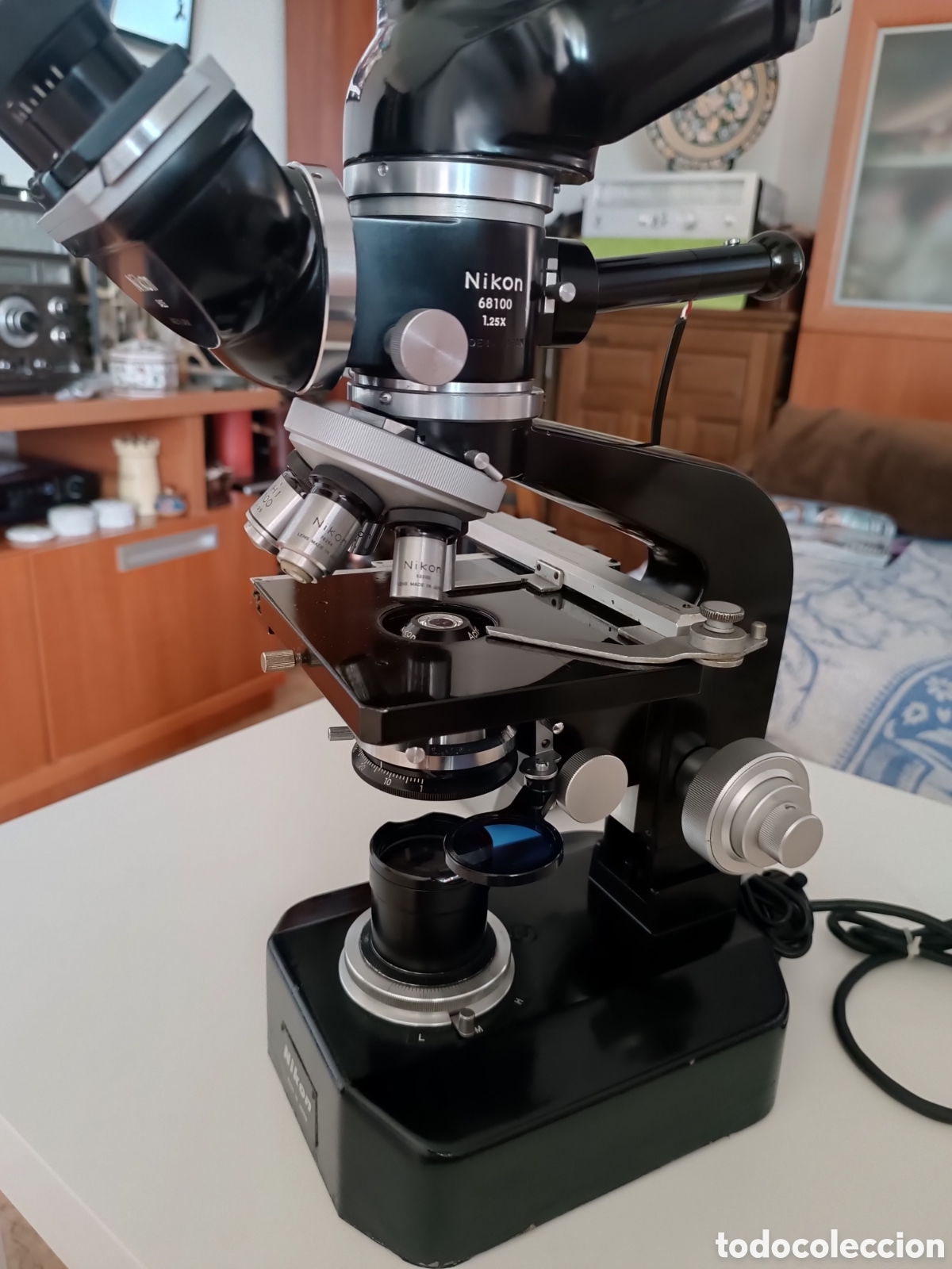Antig&uuml;edades: Microscopio Nikon Lk-E profesional cient&iacute;fico - Foto 2