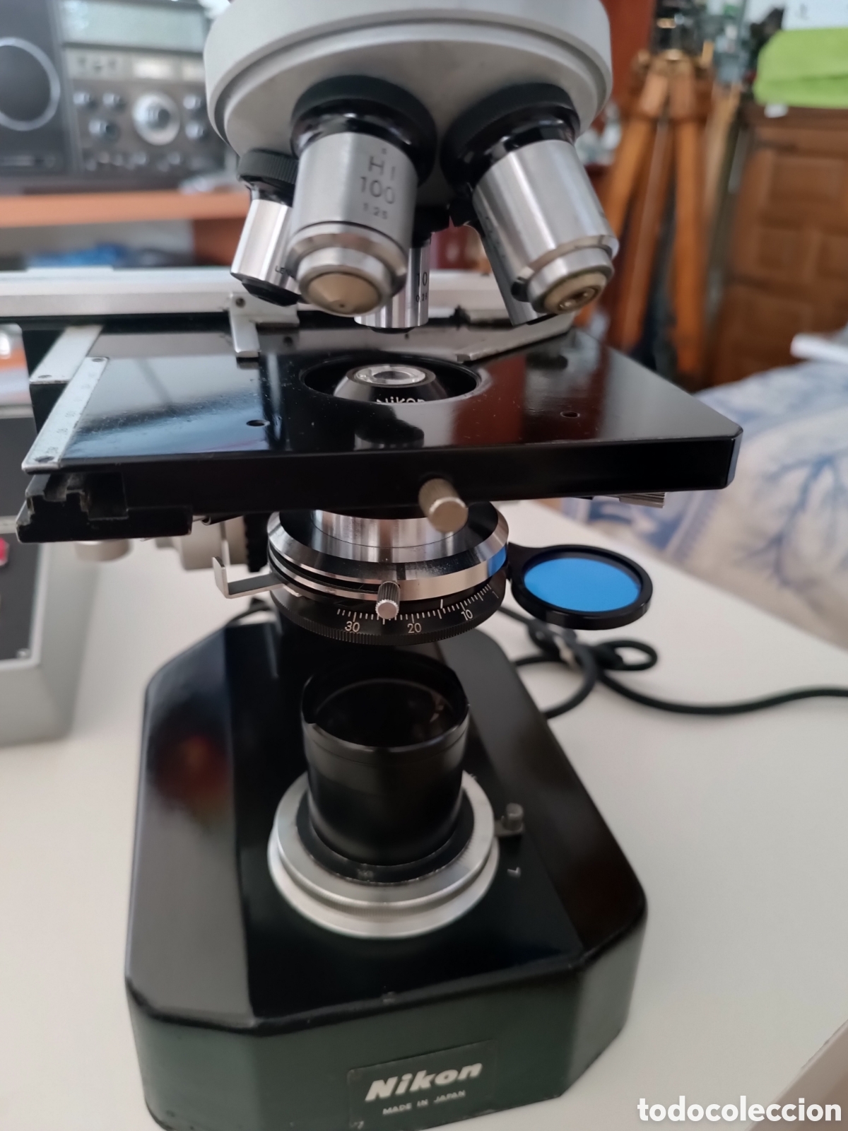 Antig&uuml;edades: Microscopio Nikon Lk-E profesional cient&iacute;fico - Foto 13