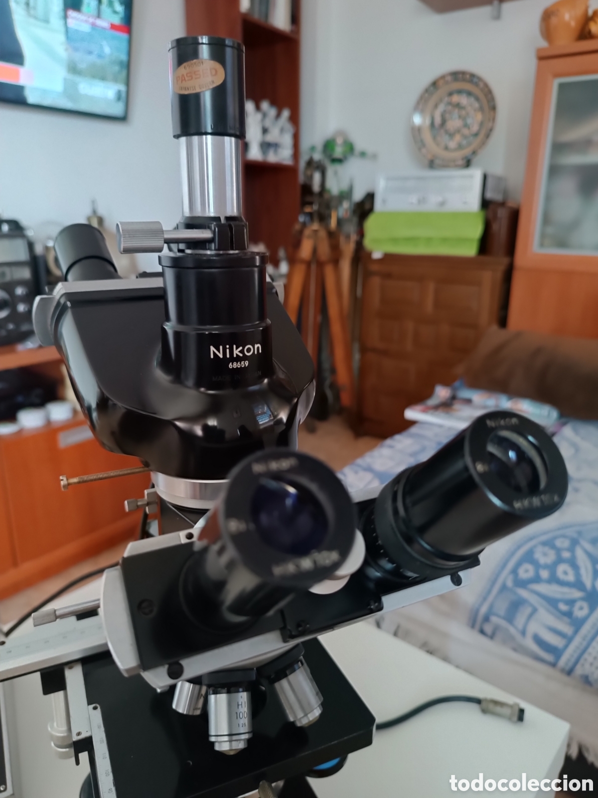 Antig&uuml;edades: Microscopio Nikon Lk-E profesional cient&iacute;fico - Foto 17