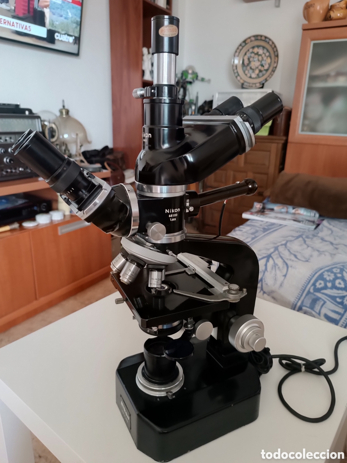 Antig&uuml;edades: Microscopio Nikon Lk-E profesional cient&iacute;fico