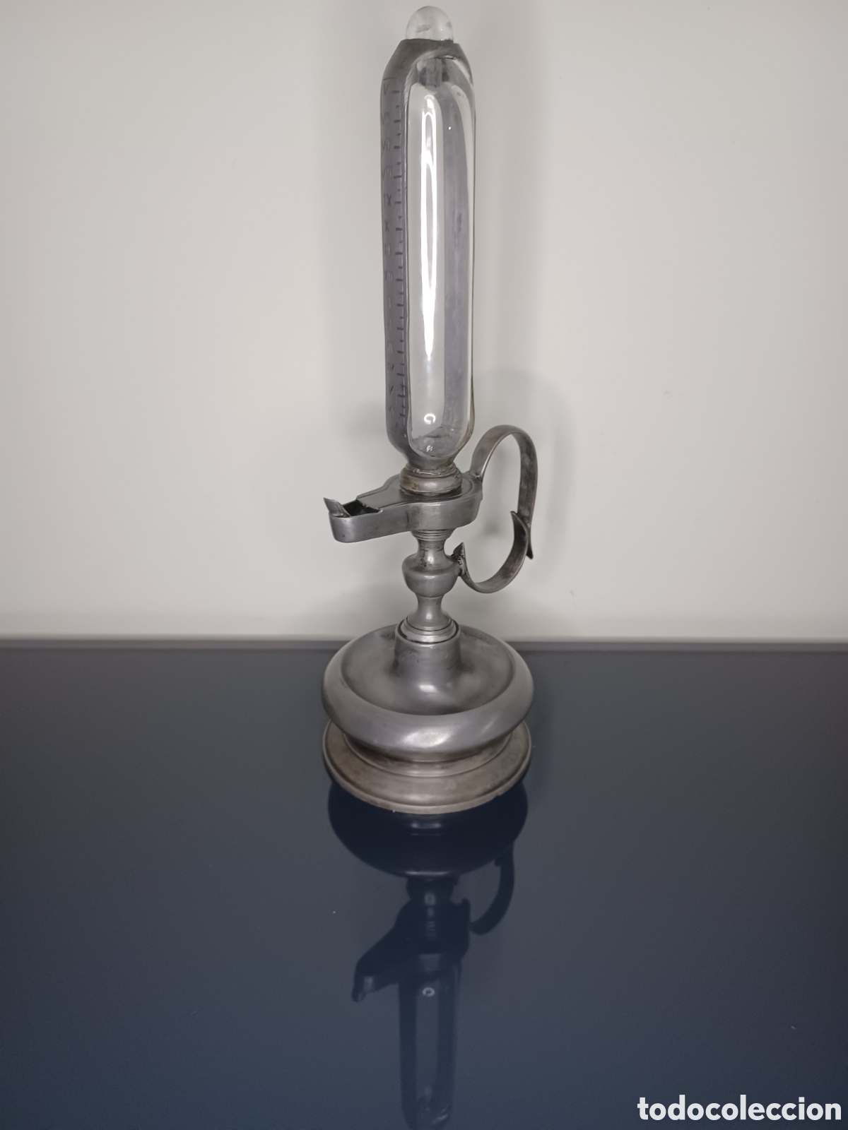 Antig&uuml;edades: Magn&iacute;fico Reloj De Aceite Nocturno SILENTIUM Gran Formato. 1008gr. &Eacute;TAINS DE LA SOURCE. Colecci&oacute;n