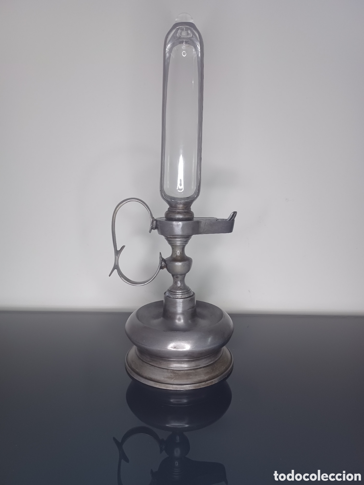 Antig&uuml;edades: Magn&iacute;fico Reloj De Aceite Nocturno SILENTIUM Gran Formato. 1008gr. &Eacute;TAINS DE LA SOURCE. Colecci&oacute;n
