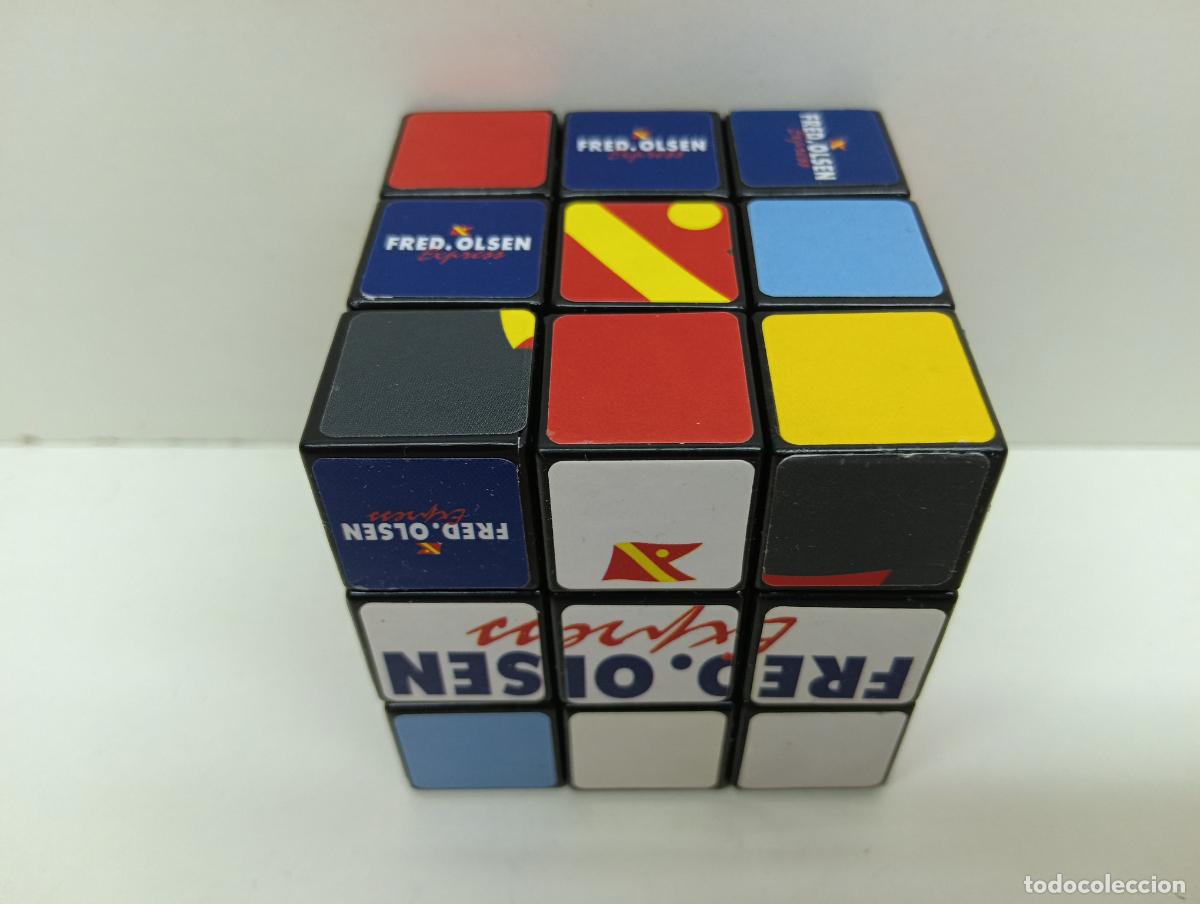 Antig&uuml;edades: Cubo de Rubik Publicitario Fred. Olsen Express - Merchandising Naviero Canarias Descatalogado