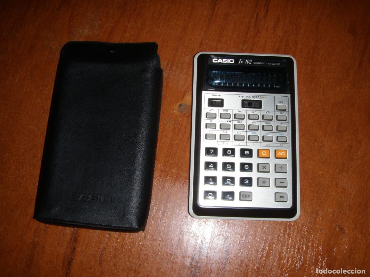 Antig&uuml;edades: CASIO FX 102 FX102 SX-102 FUNCIONANDO CON SU FUNDA - Foto 2