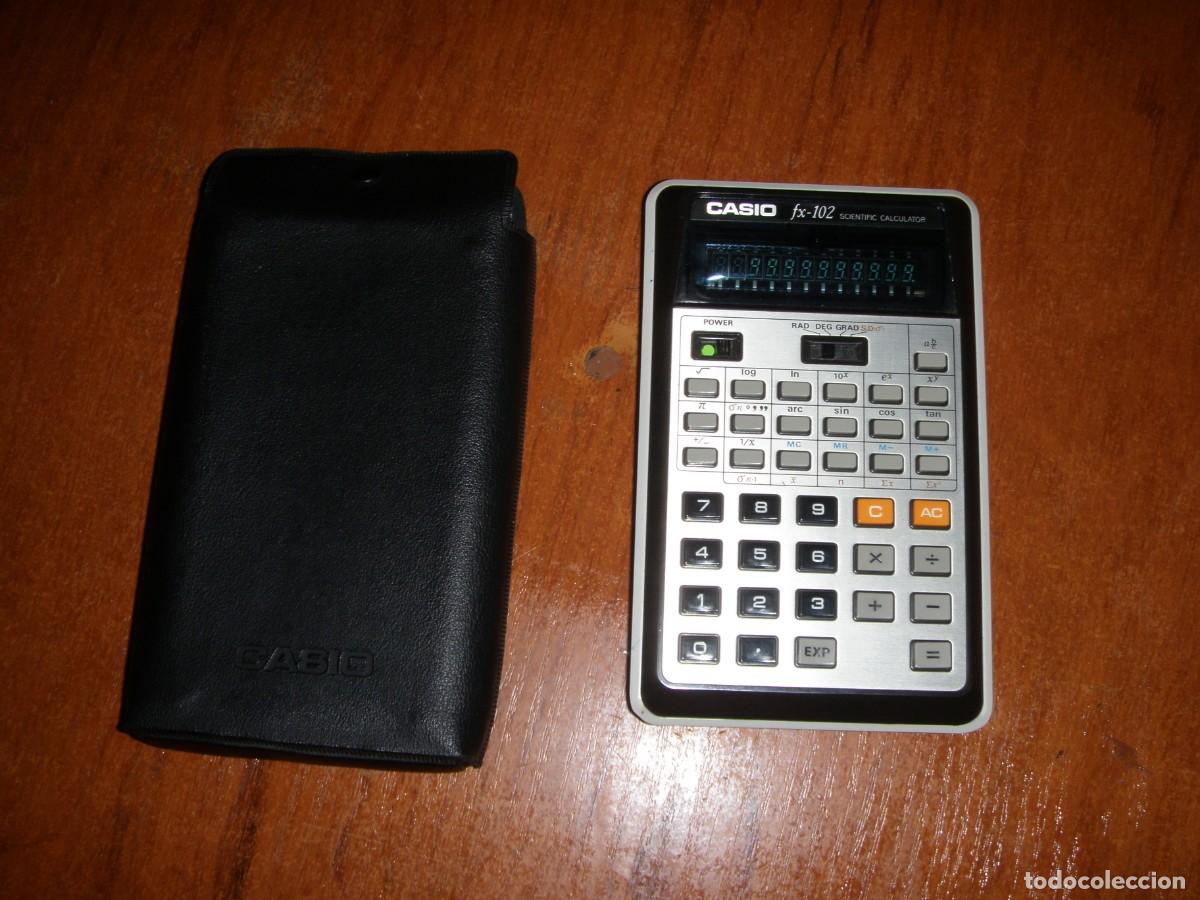 Antig&uuml;edades: CASIO FX 102 FX102 SX-102 FUNCIONANDO CON SU FUNDA