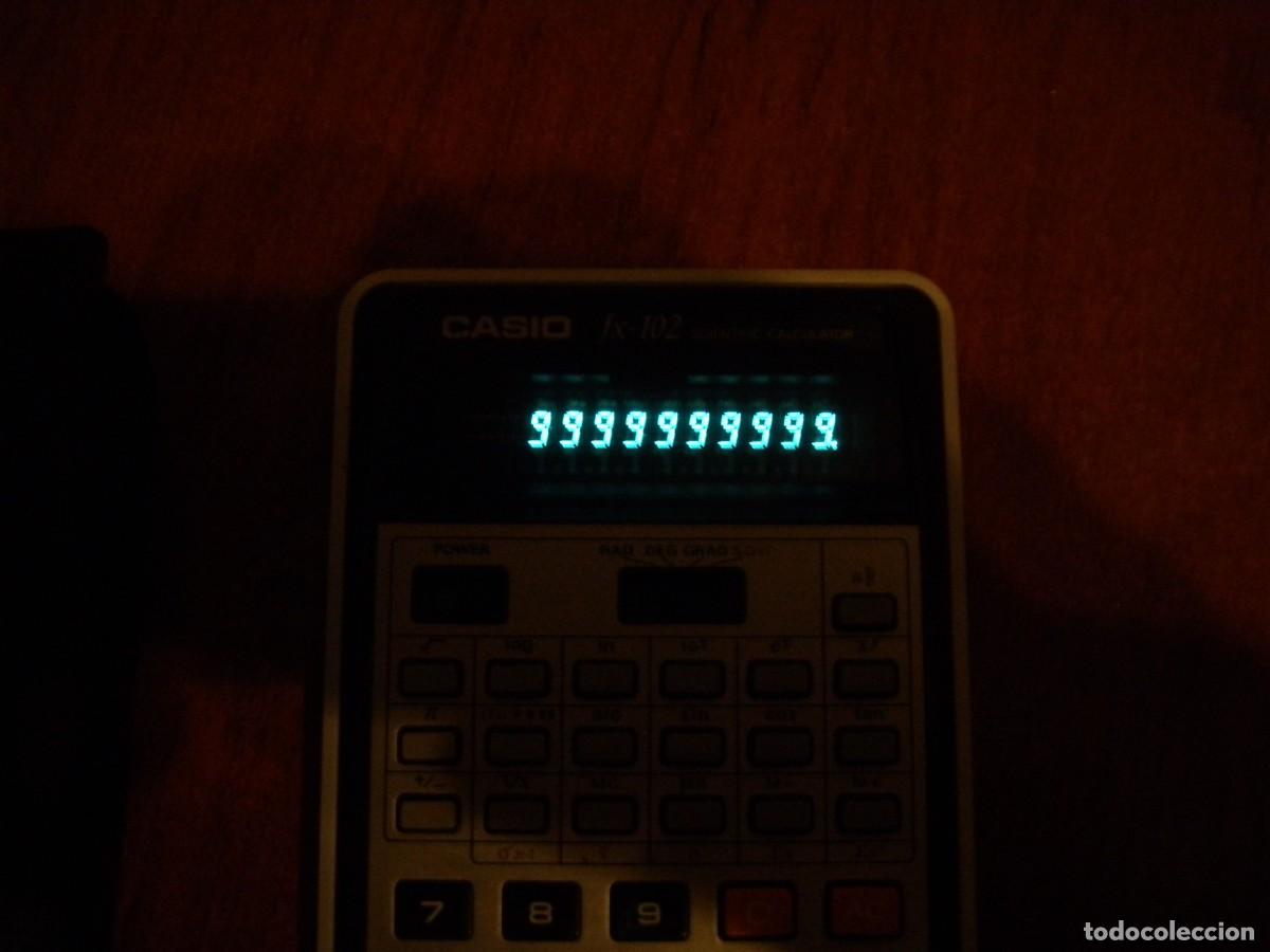 Antig&uuml;edades: CASIO FX 102 FX102 SX-102 FUNCIONANDO CON SU FUNDA - Foto 3