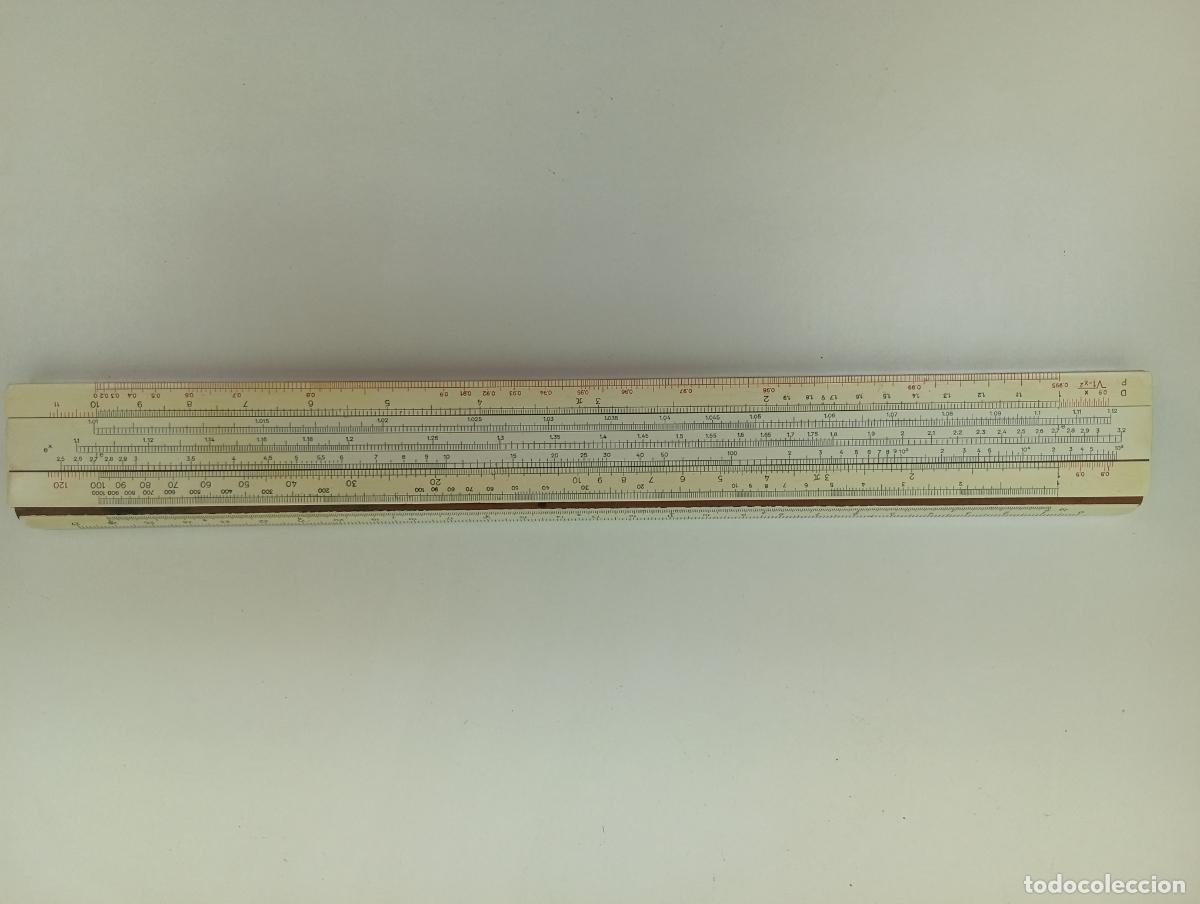 Antig&uuml;edades: Antigua Regla de C&aacute;lculo A.W. Faber-Castell 1/54 Darmstadt - Madera - Completa con Cursor