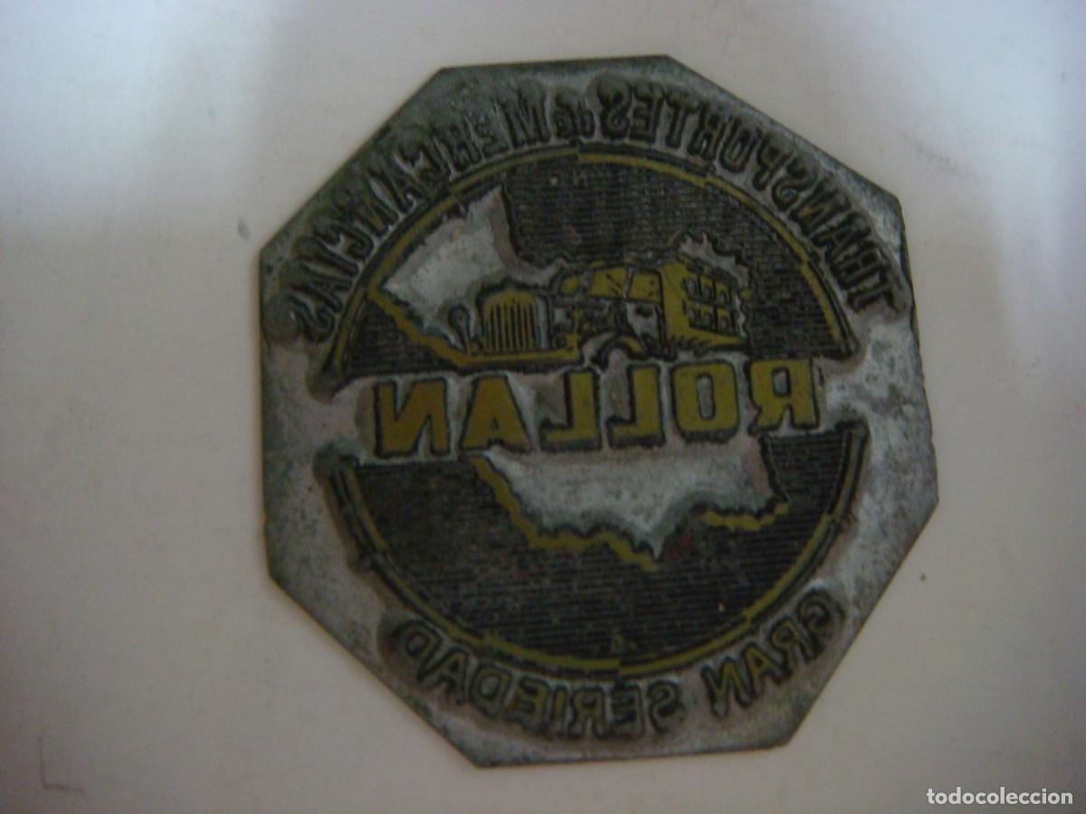 Antig&uuml;edades: PLACA DE IMPRESION DE TRANSPORTE DE MERCANCIA-CAJ-F-N&ordm;-11