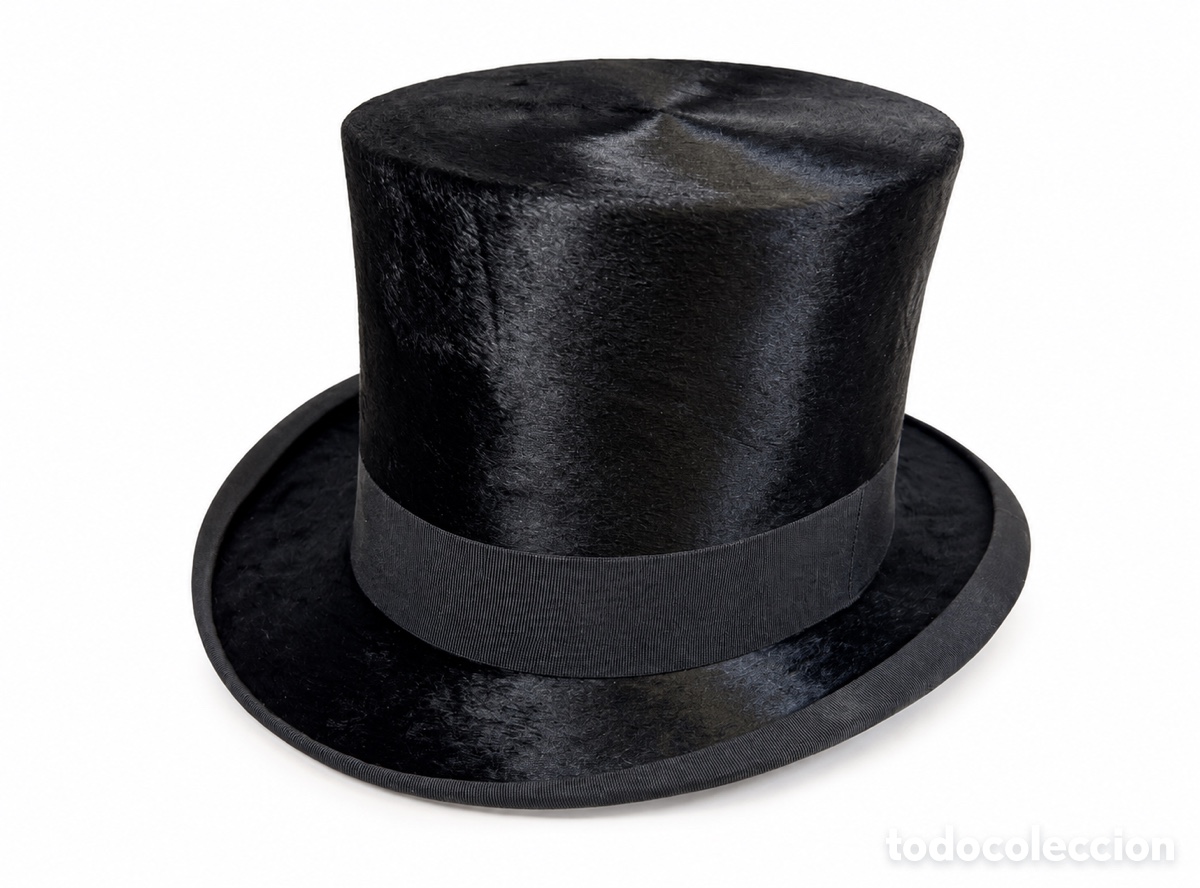 Antig&uuml;edades: Antiguo sombrero en piel de foca &ldquo;Hispania&rdquo; By sombrerer&iacute;a Sartou , Madrid 1906