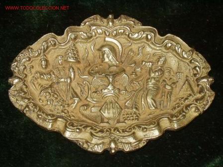 Antig&uuml;edades: ANTIGUA PLACA EN BRONCE CON MOTIVOS HELENISTAS