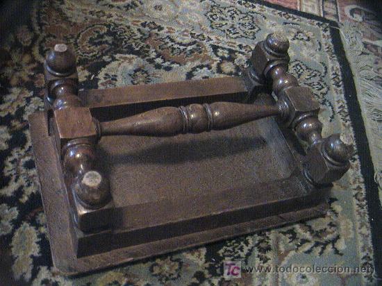 Antig&uuml;edades: TABURETE DE MADERA . SIGLO XIX - Foto 5