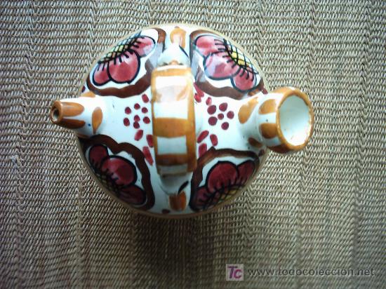 Antig&uuml;edades: BOTIJO DE CERAMICA DE MANISES. 26 cm. - Foto 3