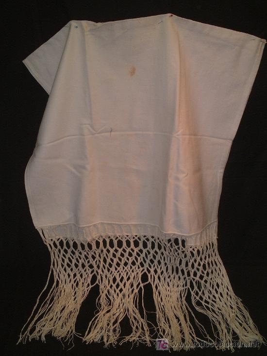 Oggetti Antichi: ANTIGUA TOALLA LARGO FLECO FF. SG. XIX ( 1880 -1910 ) 170 CM. X 60 CM.