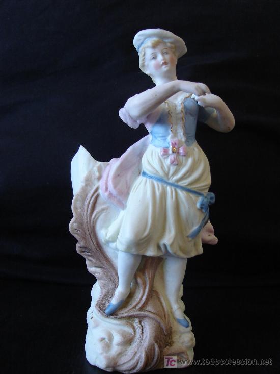 Antig&uuml;edades: PRECIOSA FIGURA DE BISCUIT - Foto 2