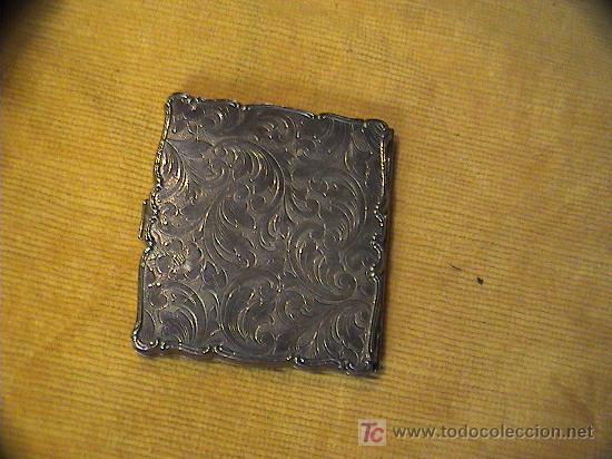 Antig&uuml;edades: POLVERA DE PLATA SIGLO XIX. MIDE 7 CM. X 6 CM - Foto 3