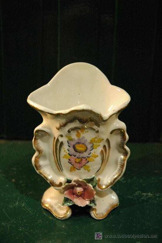 Antig&uuml;edades: VIOLETERO DE PORCELANA - Foto 1